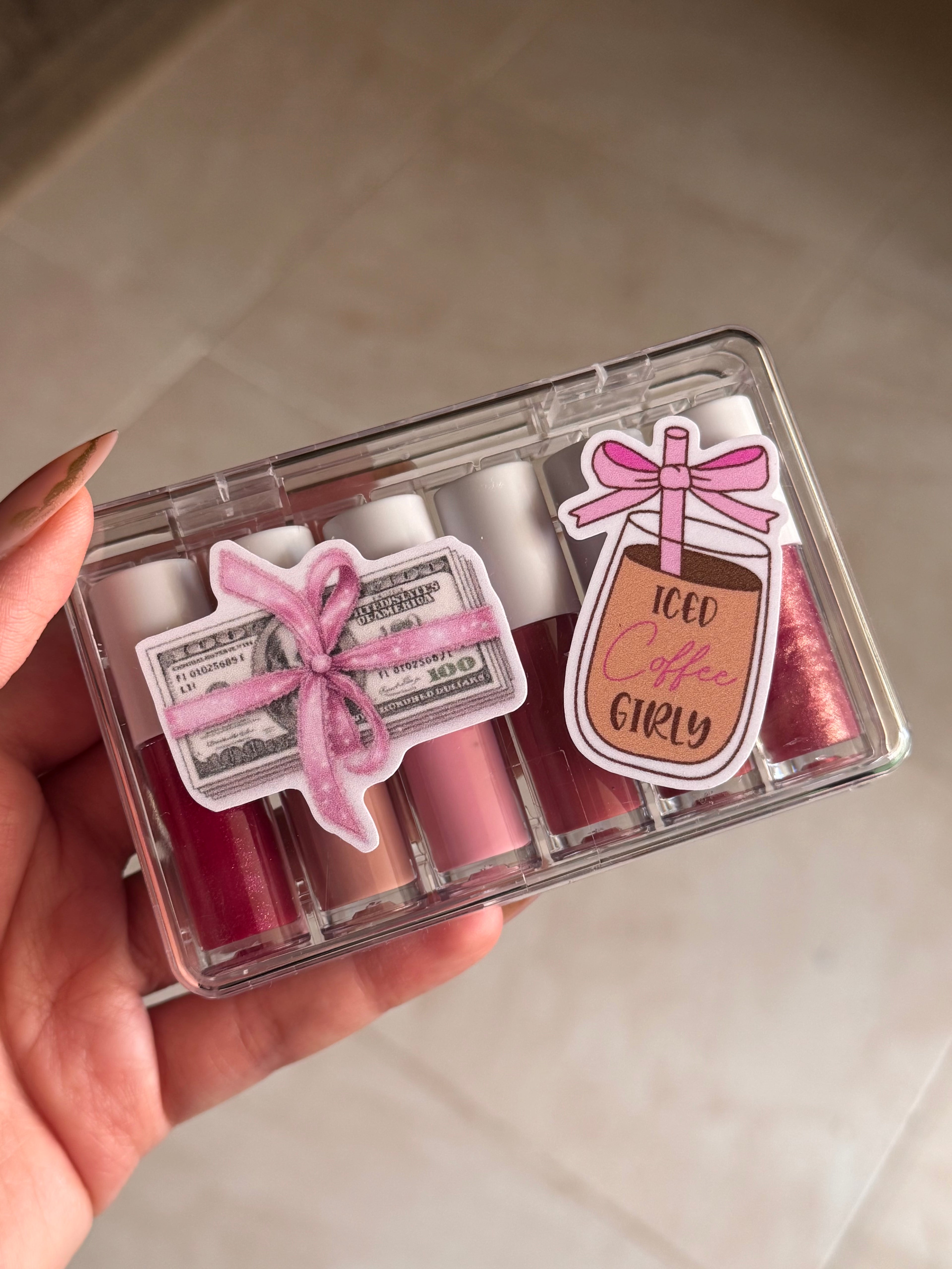 lipgloss samples box